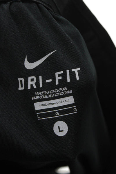 Nike Mens Sweat Shorts Black 100% Polyester Sports Size L