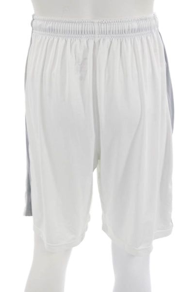 Nike Mens Sweat Shorts White Polyester Graphic Sports Size L