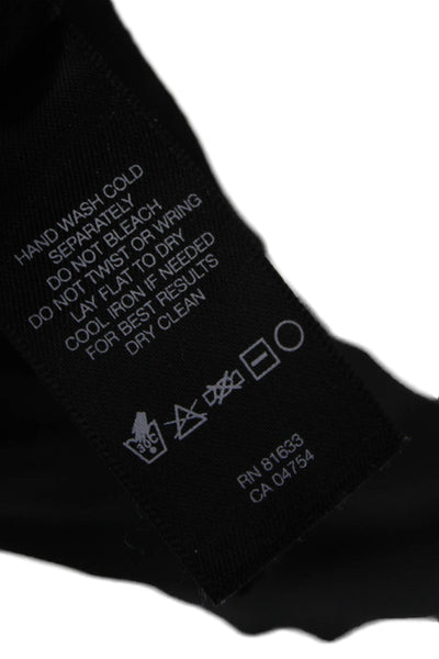 Kenneth Cole Womens Black Shift Dress Short Sleeve Rayon Spandex Size XS
