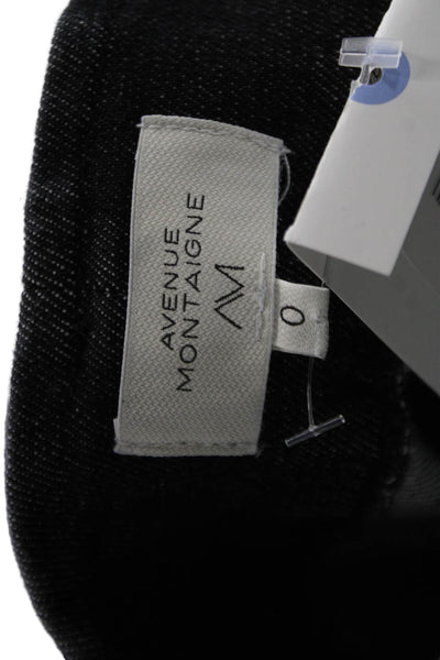Avenue Montaigne Women Cropped Jeggings Black Size 0