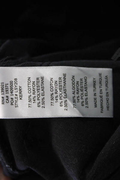 Frame Womens High Rise Skinny Straight Jeans Black Size 27