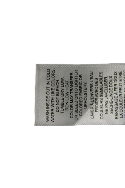 Frame Womens High Rise Skinny Straight Jeans Black Size 27