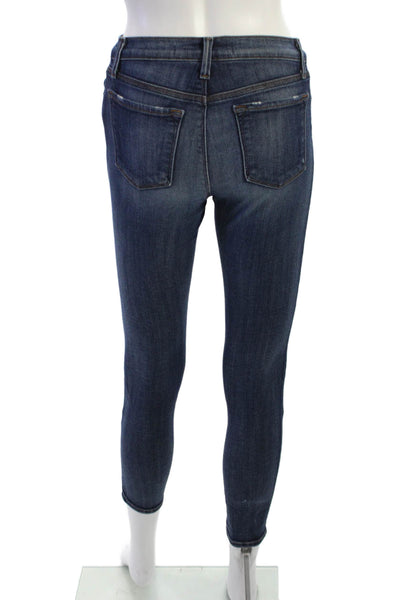 J Brand Womens Ankle Skinny Dark Blue Mid Rise Jeans Size 24