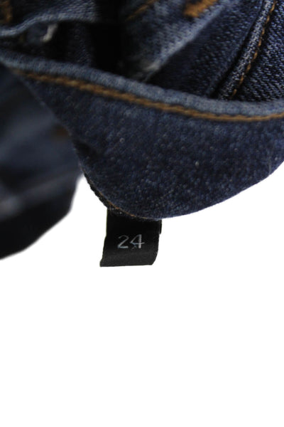 J Brand Womens Ankle Skinny Dark Blue Mid Rise Jeans Size 24