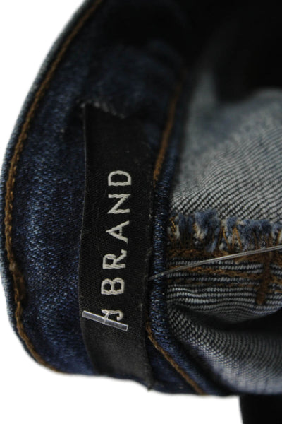 J Brand Womens Ankle Skinny Dark Blue Mid Rise Jeans Size 24