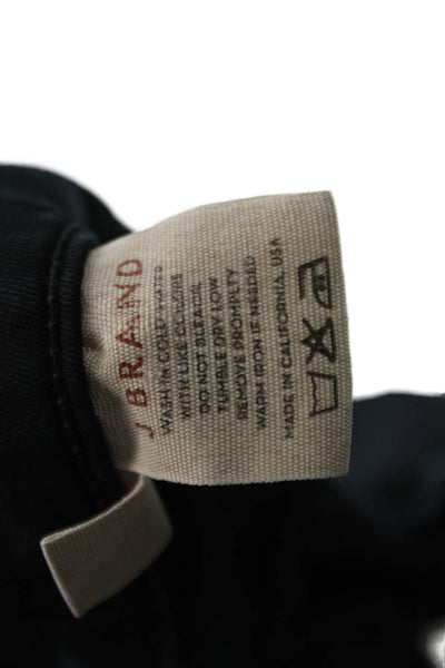 J Brand Women Black Ankle Skinny Jeans Low Rise Button Size 25