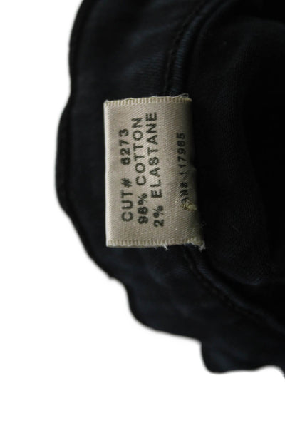J Brand Women Black Ankle Skinny Jeans Low Rise Button Size 25