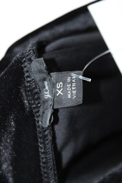 J Crew Womens Black Basic Mock Neck Sleeveless Tank Polyester Elastane Size XS