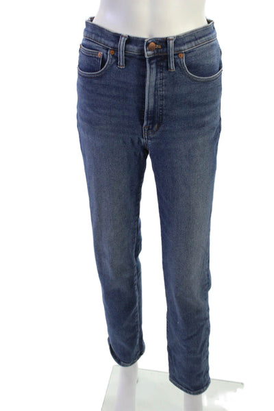 Madewell Unisex Blue Straight High Rise Jeans 26 Inseam Size 27