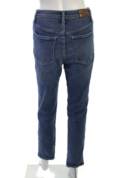 Madewell Unisex Blue Straight High Rise Jeans 26 Inseam Size 27
