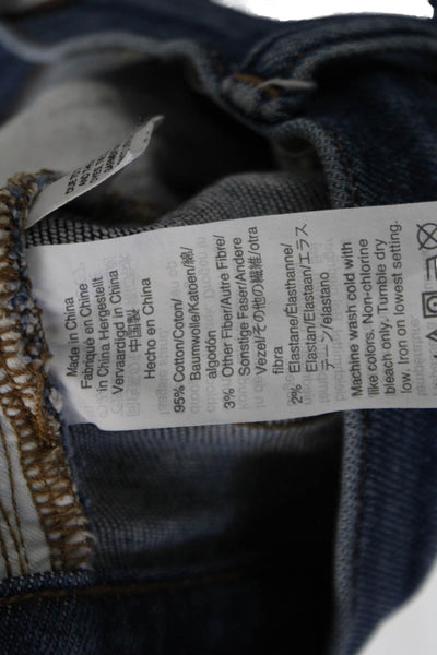 Madewell Unisex Blue Straight High Rise Jeans 26 Inseam Size 27