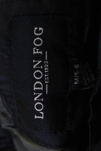 London Fog Unisex Kids Solid Snow Pants Navy Size M