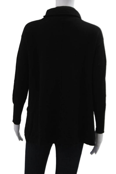 Barrow & Grove Unisex Black 100% Cashmere Turtleneck Pullover Sweater Size XS