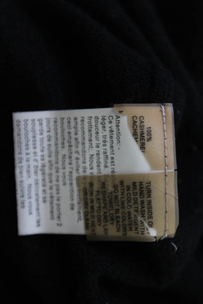 Barrow & Grove Unisex Black 100% Cashmere Turtleneck Pullover Sweater Size XS