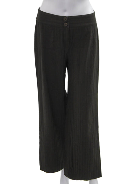 Armani Collezioni Women Black Rayon Blend Dress Pants Size S