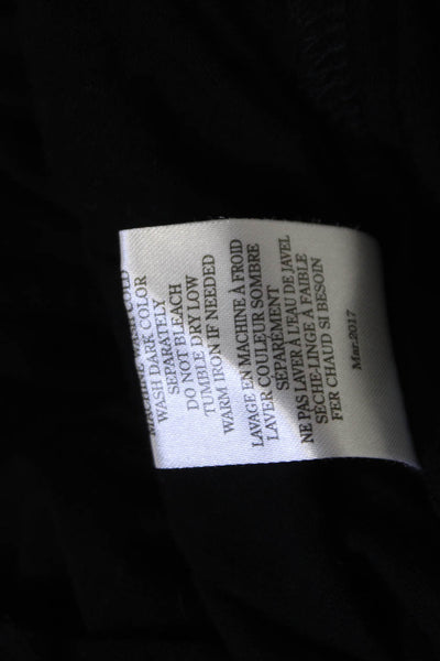Z Supply Women T-Shirt Dress Black Short Sleeve Crew Neck Size S
