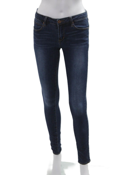 Articles of Society Womens Skinny Dark Blue Jeggings Mid Rise Size 25