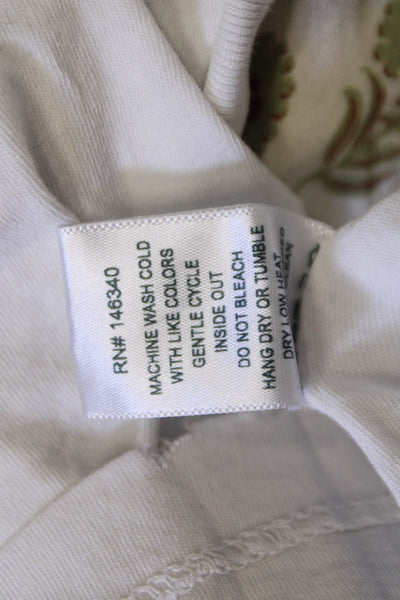 Amo Womens Cropped Tank White Crew Neck Sleeveless 90s Size XS