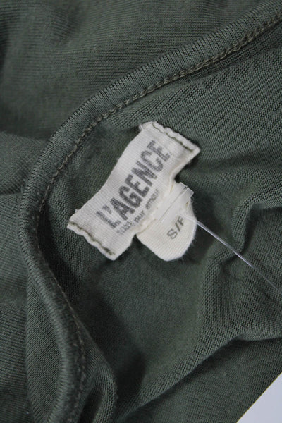 L'Agence Womens Army Green Camisole Spaghetti Strap Rayon Spandex Size S