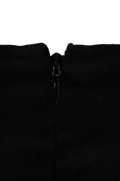 J Crew Womens A-Line Tank Dress Black Square Neck Knee-Length Size 8