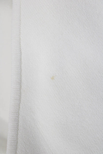 Milly Womens White V Neck Sleeveless Camisole Tie Closure Viscose Size M