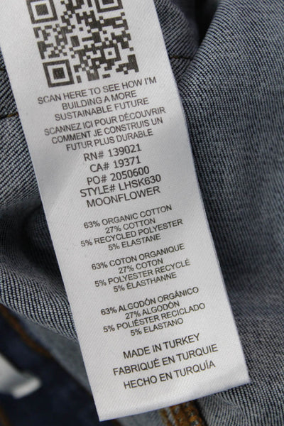 Frame Womens Skinny Ankle Jeans Dark Blue High Rise Inseam 28 Size 29