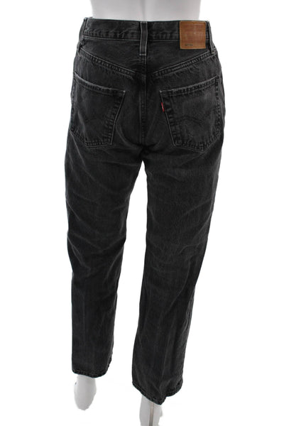 Levi Strauss & Co Mens Cropped Straight Dark Gray Jeans Size 25