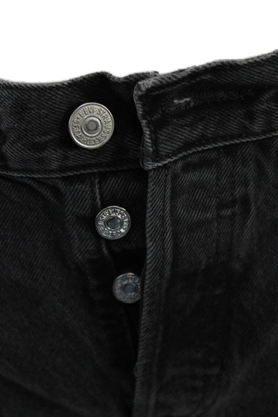 Levi Strauss & Co Mens Cropped Straight Dark Gray Jeans Size 25