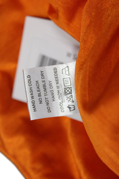 Superdown Women Orange Maxi Wrap Skirt Size XS