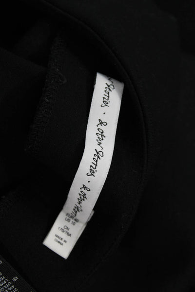 & Other Stories Womens A-Line Mini Skirt Black Size 10