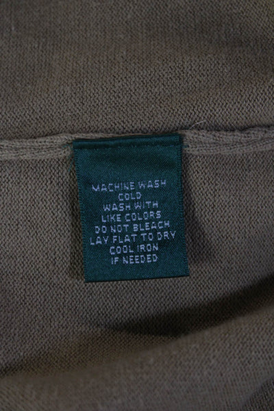 Lauren Ralph Lauren Unisex Beige Cotton Mock Neck Pullover Sweater Size 0P