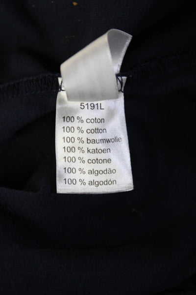 Lacoste Mens Dark Blue Graphic Crew Neck Short Sleeve Cotton T-Shirt Size M