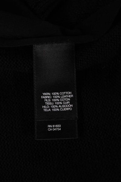 Kenneth Cole Womens Black Cotton Zip Long Sleeve Jacket Size XS