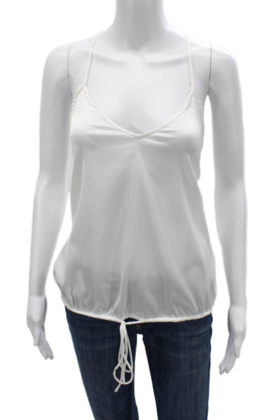 Sugar + Lips Women Camisole White Sleeveless Poly Spandex Size S