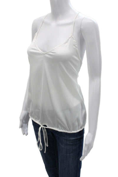 Sugar + Lips Women Camisole White Sleeveless Poly Spandex Size S