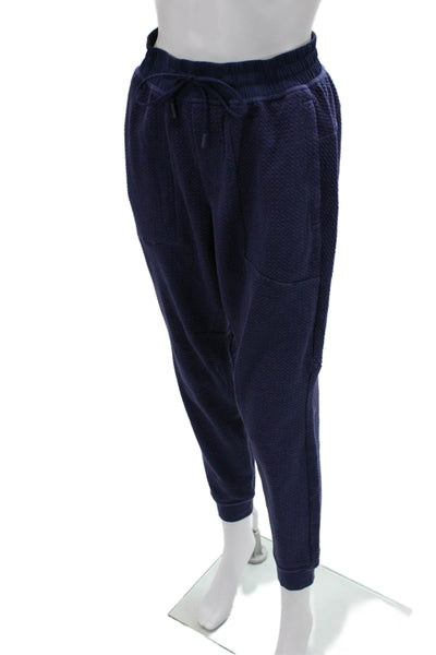 Lululemon Womens Textured Drawstring Jogger Pants Blue Size Small