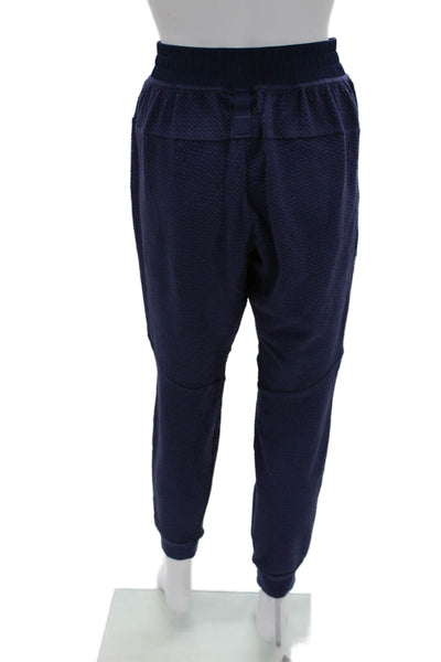 Lululemon Womens Textured Drawstring Jogger Pants Blue Size Small