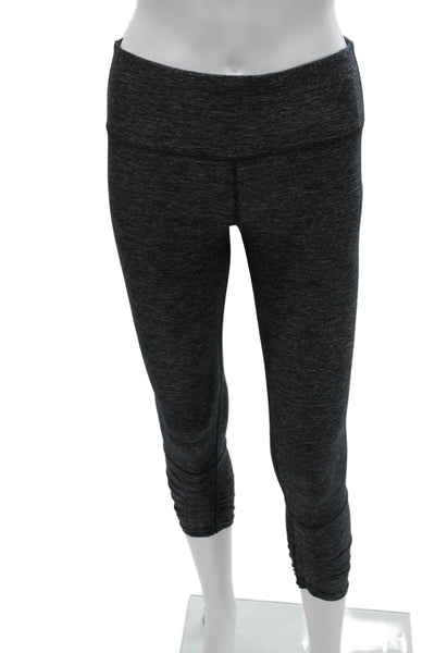 Lululemon Women Capri Cropped Leggings Dark Gray Size 4