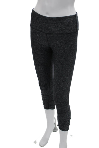 Lululemon Women Capri Cropped Leggings Dark Gray Size 4