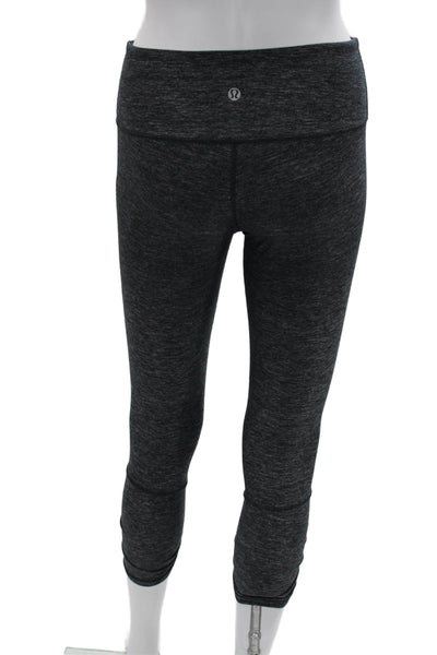 Lululemon Women Capri Cropped Leggings Dark Gray Size 4