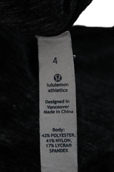 Lululemon Women Capri Cropped Leggings Dark Gray Size 4