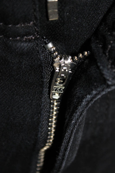 Zara Women Cropped High Rise Black Pants Cotton Polyester Size 0