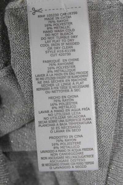 Joie Unisex V-Neck Pullover Sweater Gray Long Sleeve Size XS