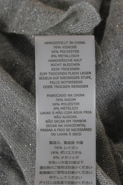 Joie Unisex V-Neck Pullover Sweater Gray Long Sleeve Size XS