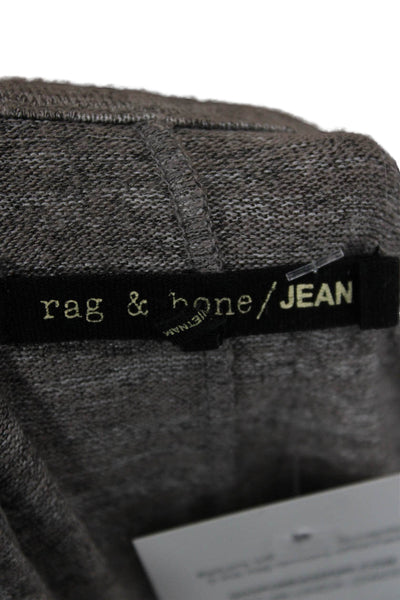 Rag & Bone Jean Women Basic Gray T-Shirt Long Sleeve Crew Neck Size S