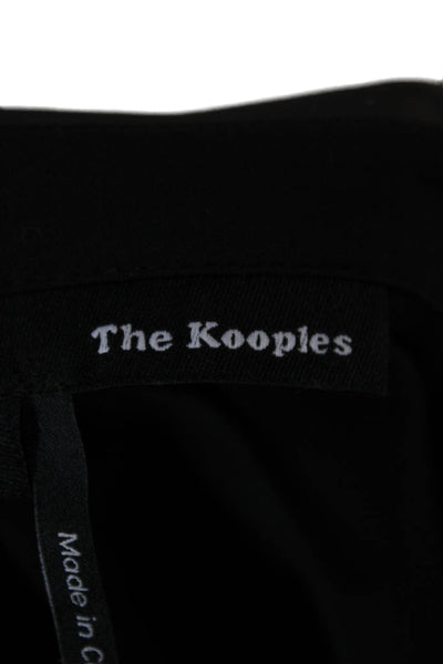The Kooples Women Biker Collared Zip Jacket Black Size S