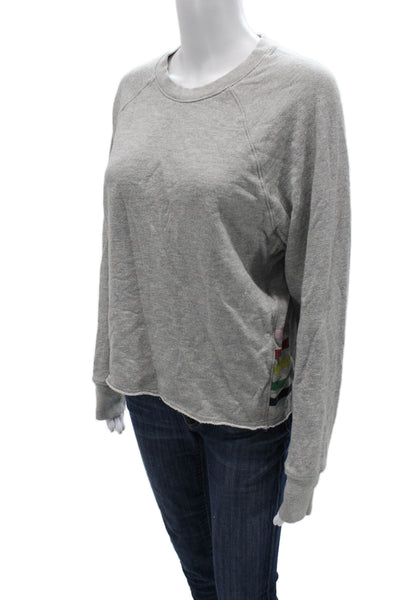 Sundry Womens Pullover Sweatshirt Dark Blue Crewneck Long Sleeve Rainbow Size 0