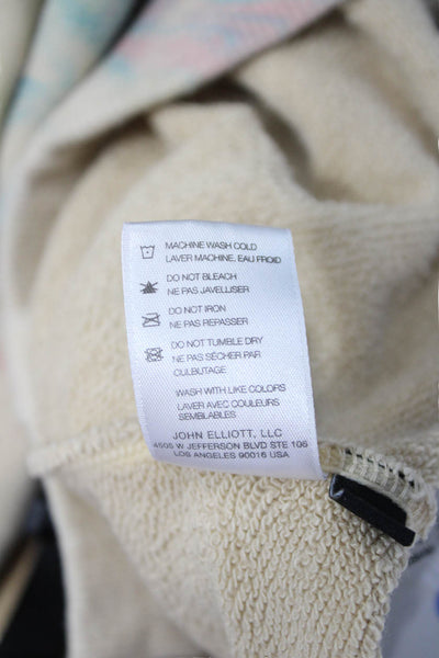John Elliott Mens Jogger Sweatpants Beige Cotton Buckle Size 1