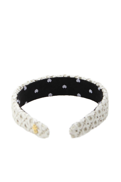 4353302 - Assortment Lele Sadoughi Womens White Woven Raffia Headband Size One S