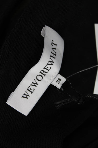 We Wore What Womens Black Maxi Skirt Nylon Spandex Size XS